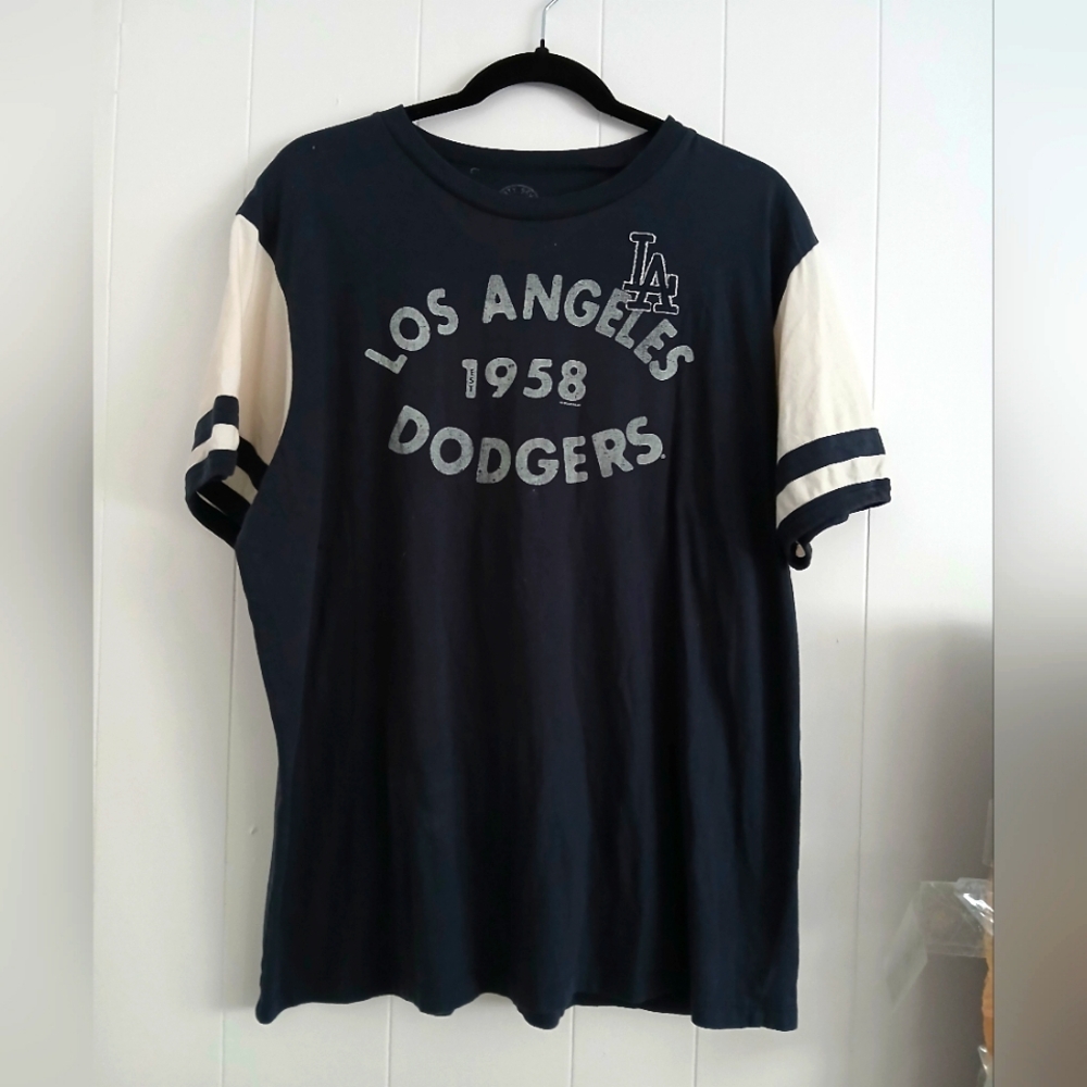 47 BRAND DODGERS" VINTAGE 1958 PRINT" COLORBLOCK TEE